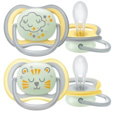 Philips Avent játszócumi ultra air éjszakai 18hó 2db cumi