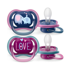 Philips Avent játszócumi Ultra Air elefántos 18hó lányos 2db cumi