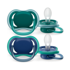 Philips Avent játszócumi Ultra Air neutral 6-18hó fiús kék 2db cumi