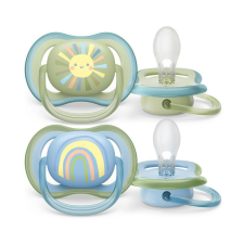 Philips AVENT játszócumi Ultra Air szivárványos 0-6hó fiús 2db cumi