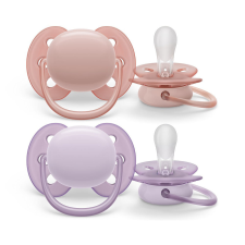 Philips Avent Philips AVENT játszócumi Ultrasoft Premium neutral 0-6hó lányos 2db cumi