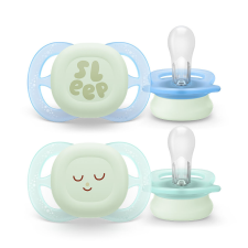 Philips Avent SCF075/08 Játszócumi ultra start éjszakai 0-2hó fiús 2 db cumi