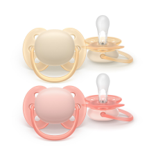 Philips Avent SCF091/38 Játszócumi Ultrasoft Premium 0-6hó lányos 2 db cumi