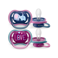 Philips AVENT SCF349/22 Ultra air játszócumi 18hó+ lányos, 2 db (elefánt) cumi