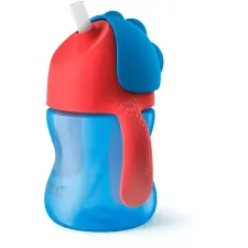 Philips Avent SCF796/01 Itatópohár hajlékony szívószállal 200 ml kék kulacs, kulacstartó
