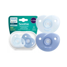 Philips Avent Soothie teljesen szilikon cumi 0-6m Szín: kék cumi
