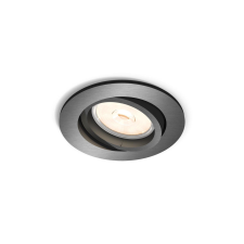Philips DONEGAL szürke mennyezetbe építhető lámpa (PHI-8718696160886) GU10 1 izzós IP20 világítás
