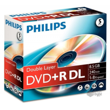 Philips DVD+R85 Dual-Layer 8x írható DVD lemez írható és újraírható média