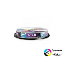 Philips DVD-R 4.7GB 16X DVD lemez hengeres 10db/cs írható és újraírható média