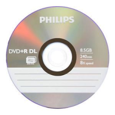 Philips DVD+R 8.5GB 8X Doublelayer DVD lemez (1 db) (DVD+R 8.5GB 8X Doublelayer) írható és újraírható média