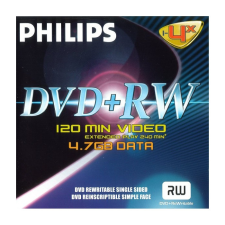 Philips DVD-RW 4,7Gb 4x (1-es címke) írható és újraírható média