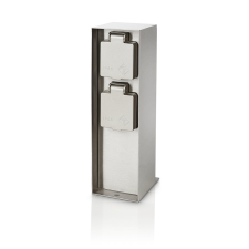 Philips Elektromos kertoszlop ROCK 2x Socket 230V IP44 Ezüst PHILIPS kültéri világítás