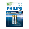 Philips elem AAA LR03/AM4 1.5V ExtremeLife ultra alkaline (2db/cs) (LR03E2B/10) (LR03E2B/10)