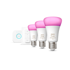 Philips Hue WCA Kezdőkészlet 9W 1100lm 6500K E27 - Állítható színű izzó