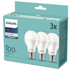 Philips LED 14-100W, E27 4000K, 3 db világítás