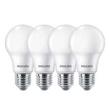 Philips LED A60 izzó 8W 806lm 2700K E27 - Meleg fehér (4db) izzó
