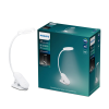 Philips LED asztali lámpa FORYS CLIP 5W 4000K dimmelhető USB fehér bilinccsel PHILIPS