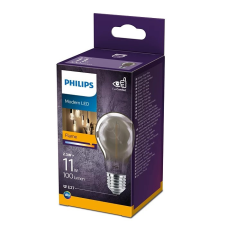 Philips LED izzó E27 A60 2.3W = 11W 100lm 1800K melegszálas füst PHILIPS izzó
