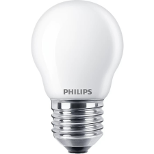 Philips LED izzó Globe E27 P45 3,4W = 40W 470lm 2700 meleg izzószál tejes PHILIPS szabályozható izzó