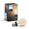 Philips LED lámpa , égő , körte , Philips Hue , E27 , 7W , izzószálas hatás , filament, meleg...