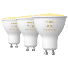Philips Lighting Hue LED fényforrás White Ambiance GU10 melegfehértől a hidegfehérig 3db (871951434280400) (871951434280400) izzó