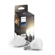 Philips Lighting Hue LED fényforrás White E14 Luster Melegfehértől a hidegfehérig 2db (871951435677100) (871951435677100) izzó