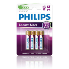 Philips Lithium Ultra Mikro Elem AAA (FR03LB4A/10) (1,5V) B4 ceruzaelem