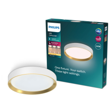 Philips Mennyezeti lámpa LED mennyezeti lámpa 24W 2700lm 2700K SceneSwitch fehér Hanno Philips világítás