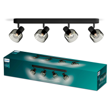 Philips Mennyezeti lámpa Spotlámpa 4x E14 LED Black Sleet Philips világítás