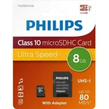 Philips Micro SDHC Card 8GB Class 10 UHS-I U1 incl (PH669036) memóriakártya