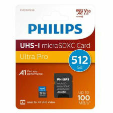 Philips Micro SDXC Memóriakártya 512GB Class 10 UHS-I U1 Adapter (PH133549) memóriakártya