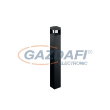Philips Parterre 1648230P0 LED oszlopos lámpa, 8W 230V 800Lm, fekete kültéri világítás