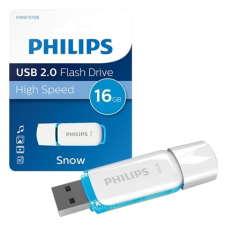 Philips PH667933 Pendrive USB 2.0 16GB Snow Edition fehér-kék pendrive