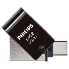 Philips Philips FM64DC152B/00 64 GB USB C-típus 3.2 Gen 1 (3.1 Gen 1) Fekete USB flash meghajtó pendrive
