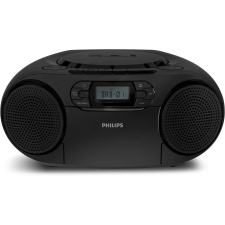 Philips TAZ2500/10 Hordozható CD lejátszós DAB+/FM Rádió - Fekete hordozható cd és kazettás rádió hangszóróval