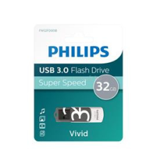 Philips Vivid USB 3.0 32GB pendrive (fehér-szürke) (PH667735) pendrive