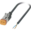 Phoenix Contact 1410729 Érzékelő-/működtető összekötő, konfekcionált Alj, egyenes 3.00 m Pólusszám: 2 1 db (1410729)