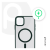 Phoner Apple iPhone 13 Pro Hybrid Mag MagSafe kemény hátlap tok, sötétzöld (90541) (90541)