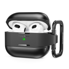 Phoner Armor Apple Airpods Pro 2 szilikon tok, fekete fülhallgató, fejhallgató tok