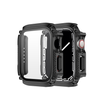 Phoner Armor Apple Watch szilikon tok, 41mm, fekete okosóra kellék