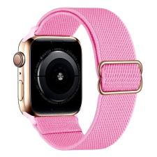 Phoner Dew Apple Watch csatos fonott szövet szíj, 49/45/44/42mm, rózsaszín okosóra kellék