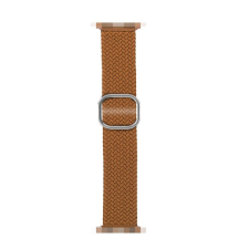  Phoner Hook Apple Watch csatos fonott szövet szíj, 49/45/44/42mm, kávé okosóra kellék