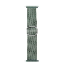 Phoner Hook Apple Watch S4/S5/S6/S7/S8/S9/SE/Ultra Csatos fonott Szövet Szíj 42/44/45/49mm - Zöld (72614) okosóra kellék