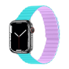 Phoner Rever Apple Watch forgatható mágneses szilikon szíj, 49/45/44/42mm, M/L, kék/lila