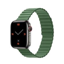 Phoner Rever Apple Watch forgatható mágneses szilikon szíj, 49/45/44/42mm, M/L, zöld okosóra kellék