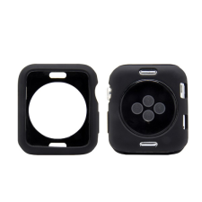 Phoner Simple Apple Watch szilikon tok, 41mm, fekete okosóra kellék