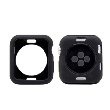 Phoner Simple Apple Watch szilikon tok, 41mm, fekete okosóra kellék