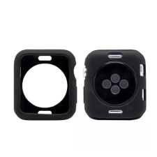 Phoner Simple Apple Watch szilikon tok 41mm fekete (72676) (PH72676) okosóra kellék