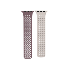 Phoner Spike Apple Watch szilikon szíj, 49/45/44/42mm, homok/barna okosóra kellék