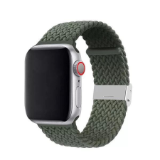Phoner Spun Apple Watch csatos fonott szövet szíj 38/40/41mm zöld (72700) okosóra kellék